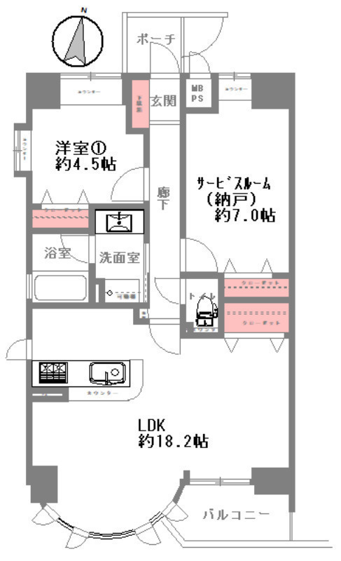 間取図/区画図:間取図